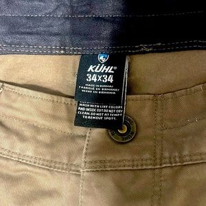 Kuhl pants size 34x34 tan